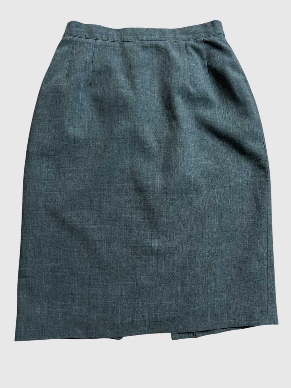 Vintage Joan Leslie Gray Pencil Skirt, Tailored Midi, Petite 8P